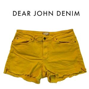 Dear John EUC Women's Yellow Denim Shorts, sz: 32